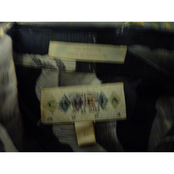 Campia Moda Hawaiian Short Sleeve Shirt-Pocket-Palm Trees-sz L - Picture 4 of 4